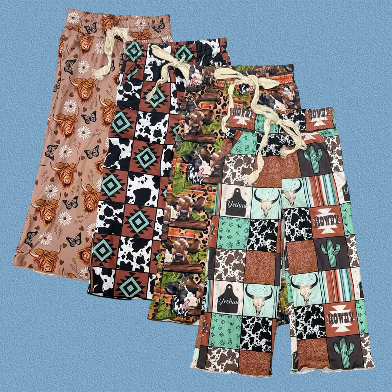 Kids Girls Sibling Western  Cowgirls Pants