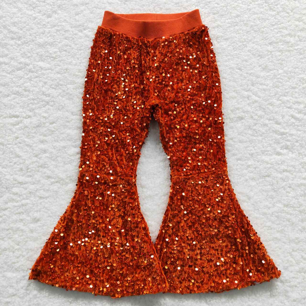 Baby Girls Sequin Bell Bottom Flare Pants