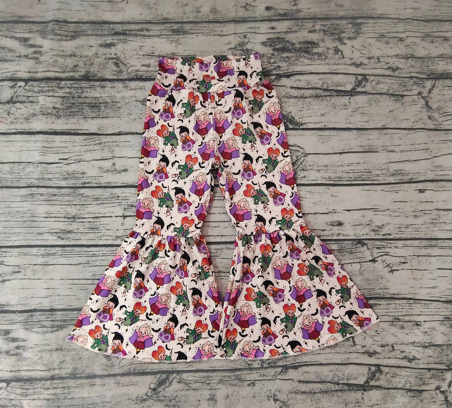 Preorder Baby Girls Halloween Cartoon Bell Bottom Pants