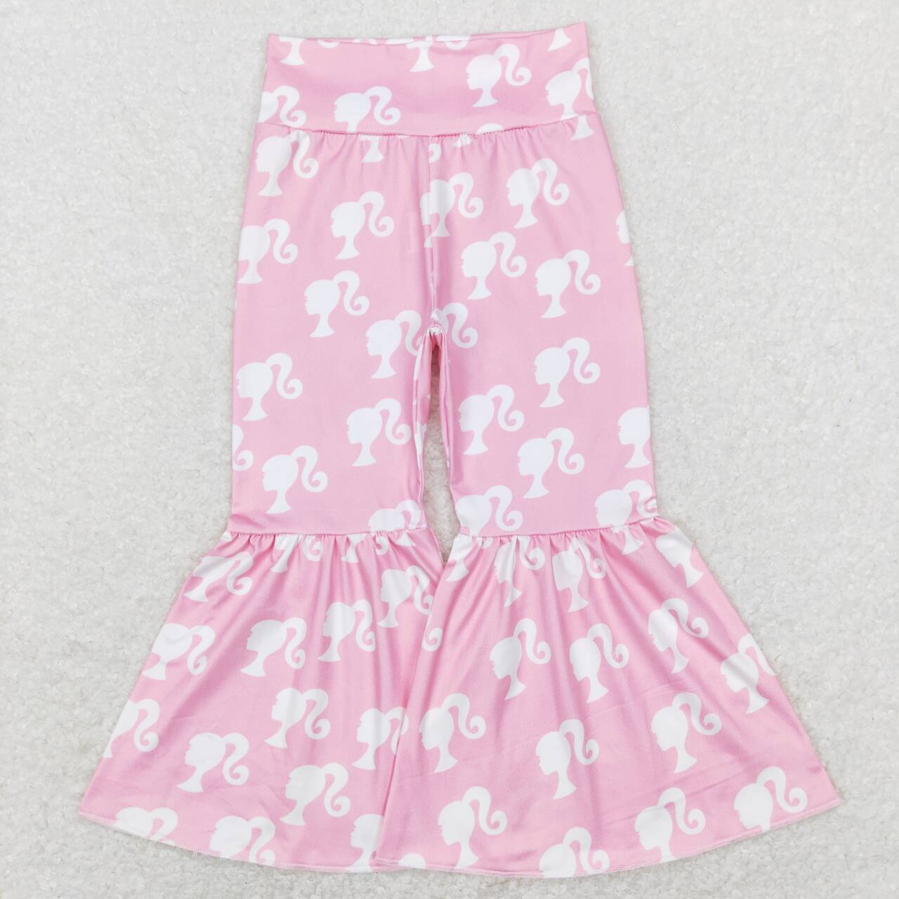 Baby Girls Pink Doll Flare Bell Bottom Pants