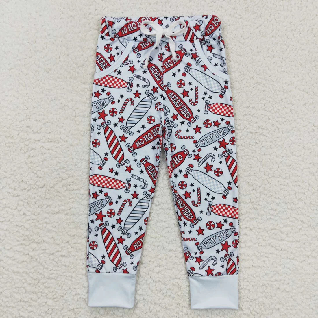 Sibling Baby Boys Girls Gingerbread Deer Leggings Bell Bottom Pants
