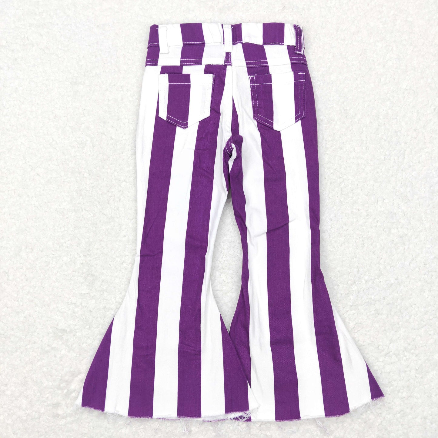 USA Shop Baby Girls Purple Striped  Denim Bell Jeans Pants