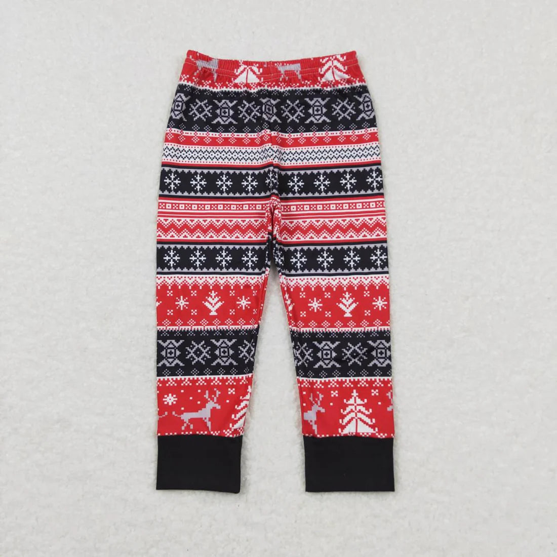 Sibling Baby Boys Girls Gingerbread Deer Leggings Bell Bottom Pants
