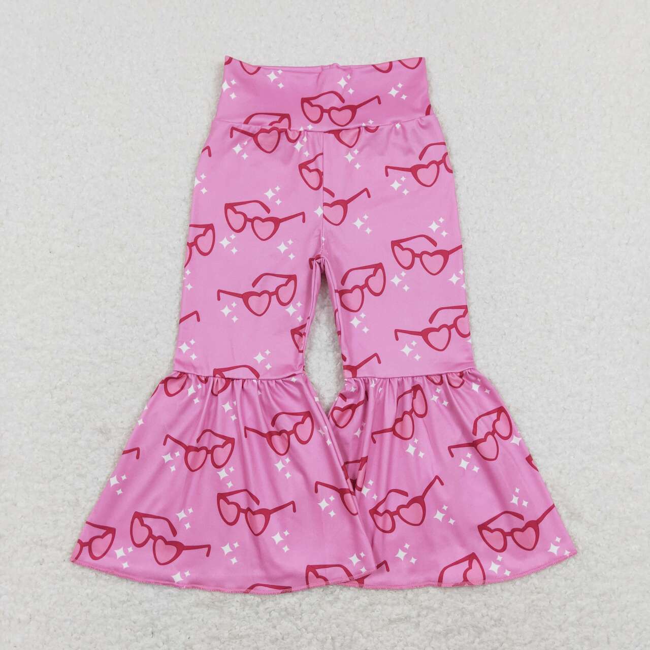 Sibling Baby Girls Wide waistband Bell Bottom Milk Silk Pants Bottoms