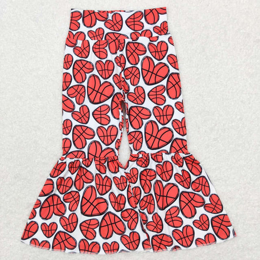 Baby Girls Toddler Basketball Hearts Bell Pants