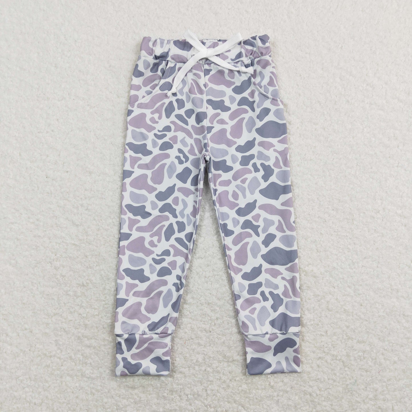 Baby Boys Camo Milk Silk Pants With Pocket