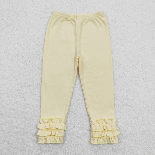 P0424 Baby Girls  Cream White Cotton Icing Leggings