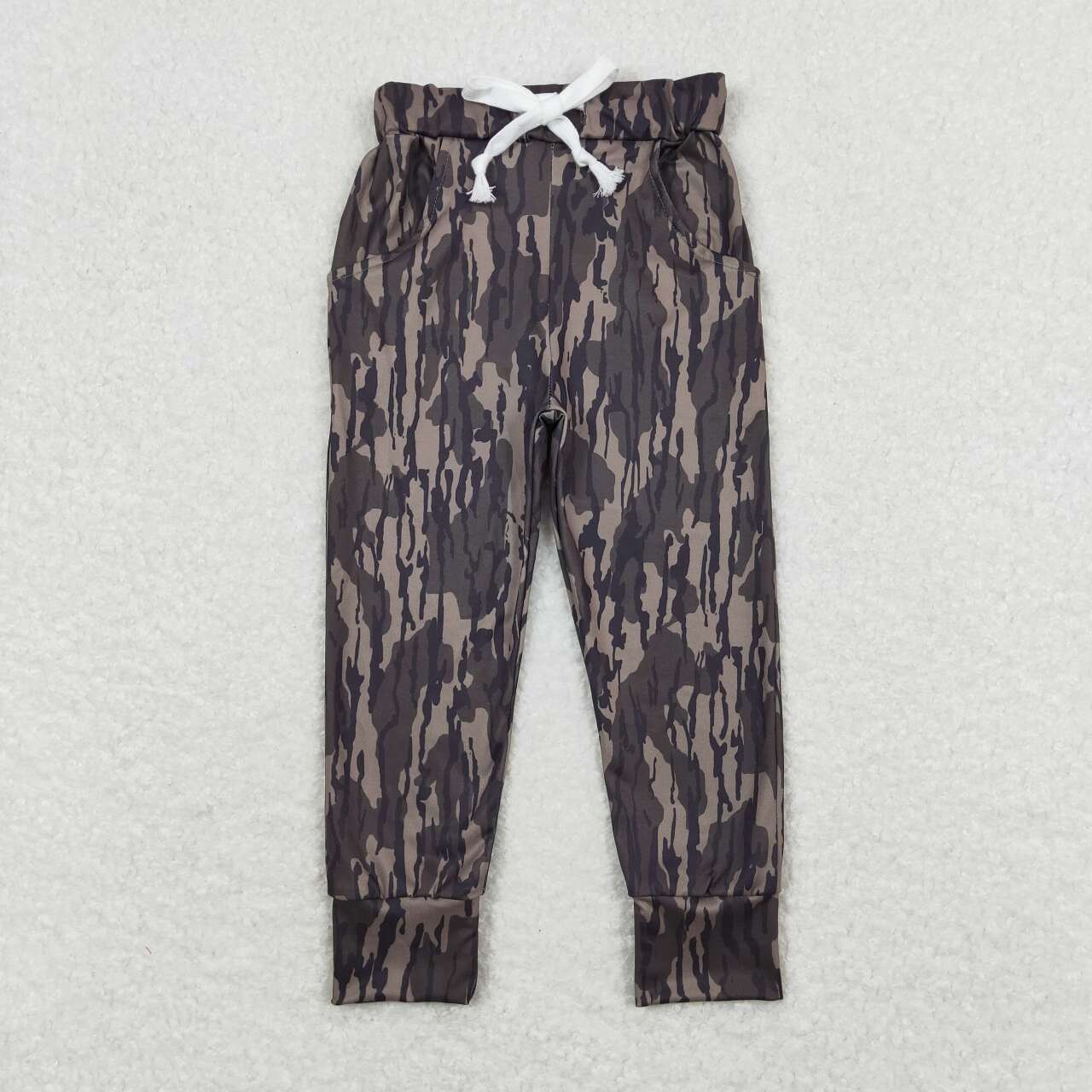 Baby Boys Camo Milk Silk Pants With Pocket