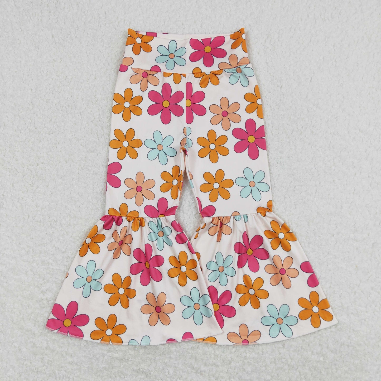 Baby Girls Flowers Western Bell Pants