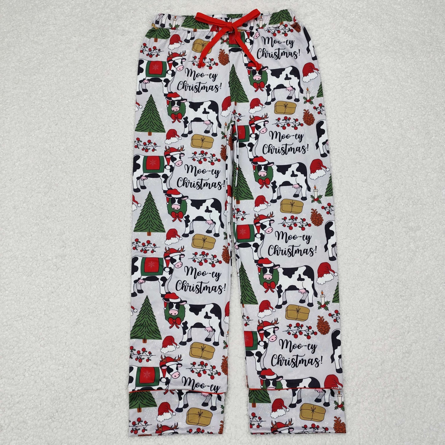 Family Moo-ey Christmas Cow Pajamas