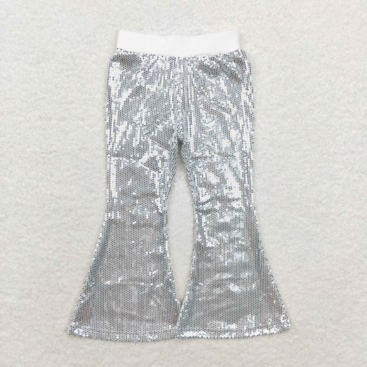 Baby Girls Sliver Sequin Bell Pants