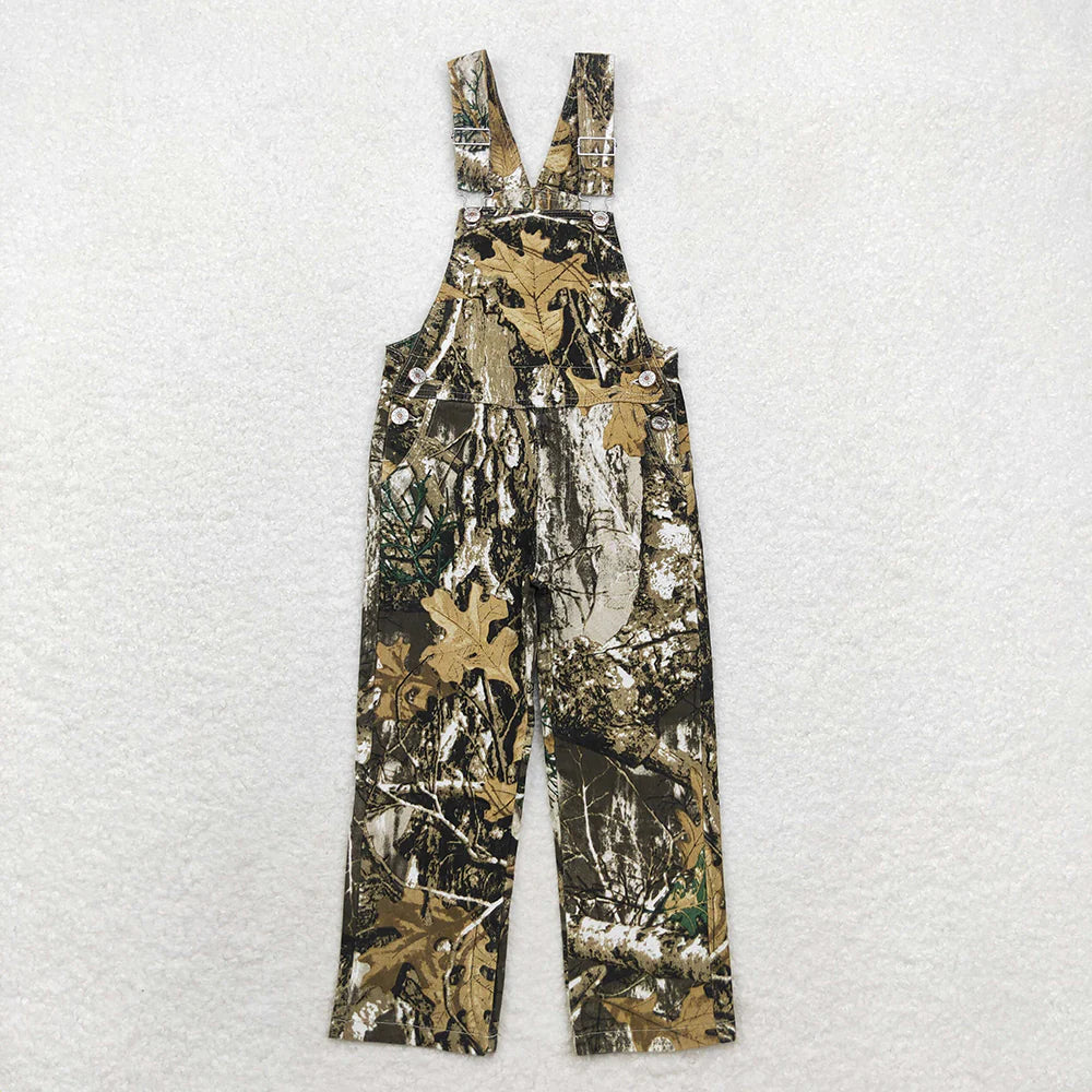 P0533 USA Shop Baby Girls Leaves Camo Overall Jumpsuits