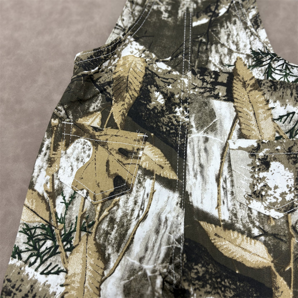 Boys  3 Colors Camo Denim Overall