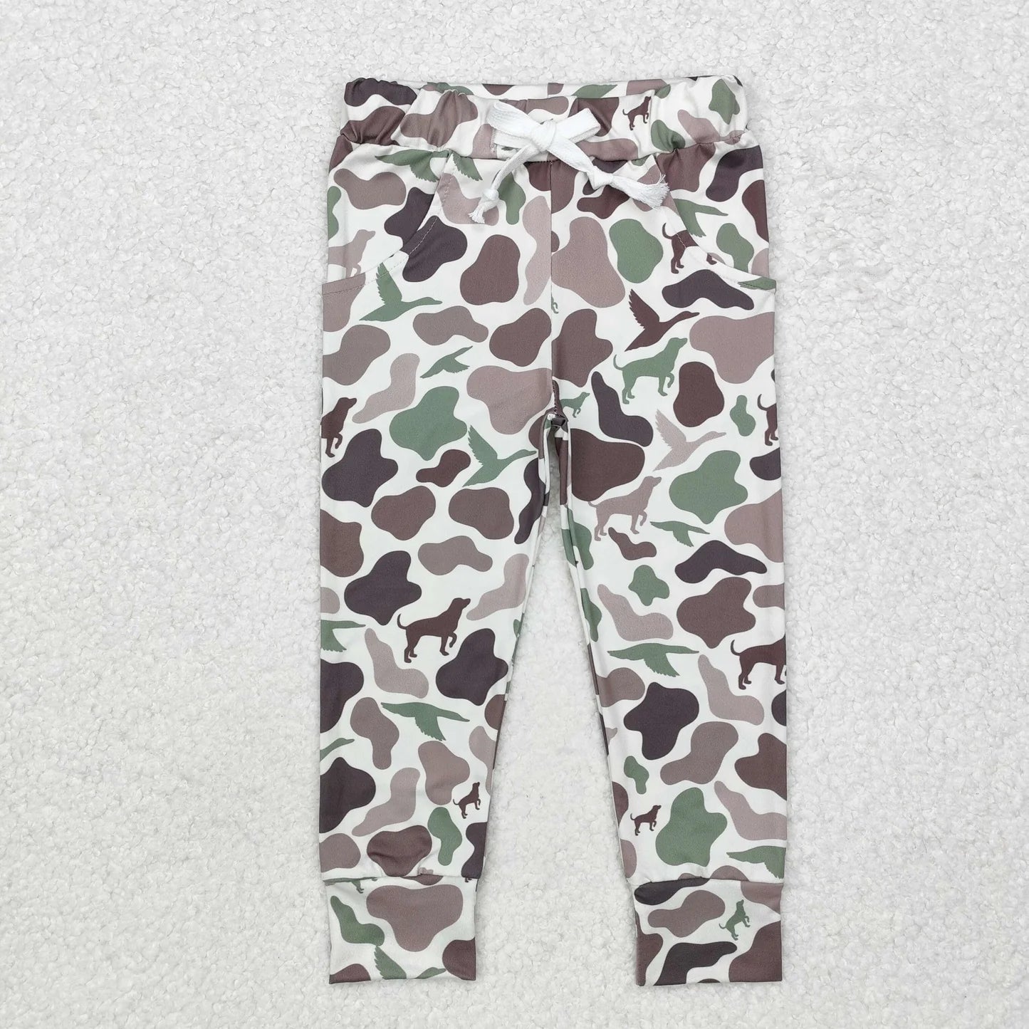 Sibling baby Boys camo Pockets Leggings Pants Bottoms