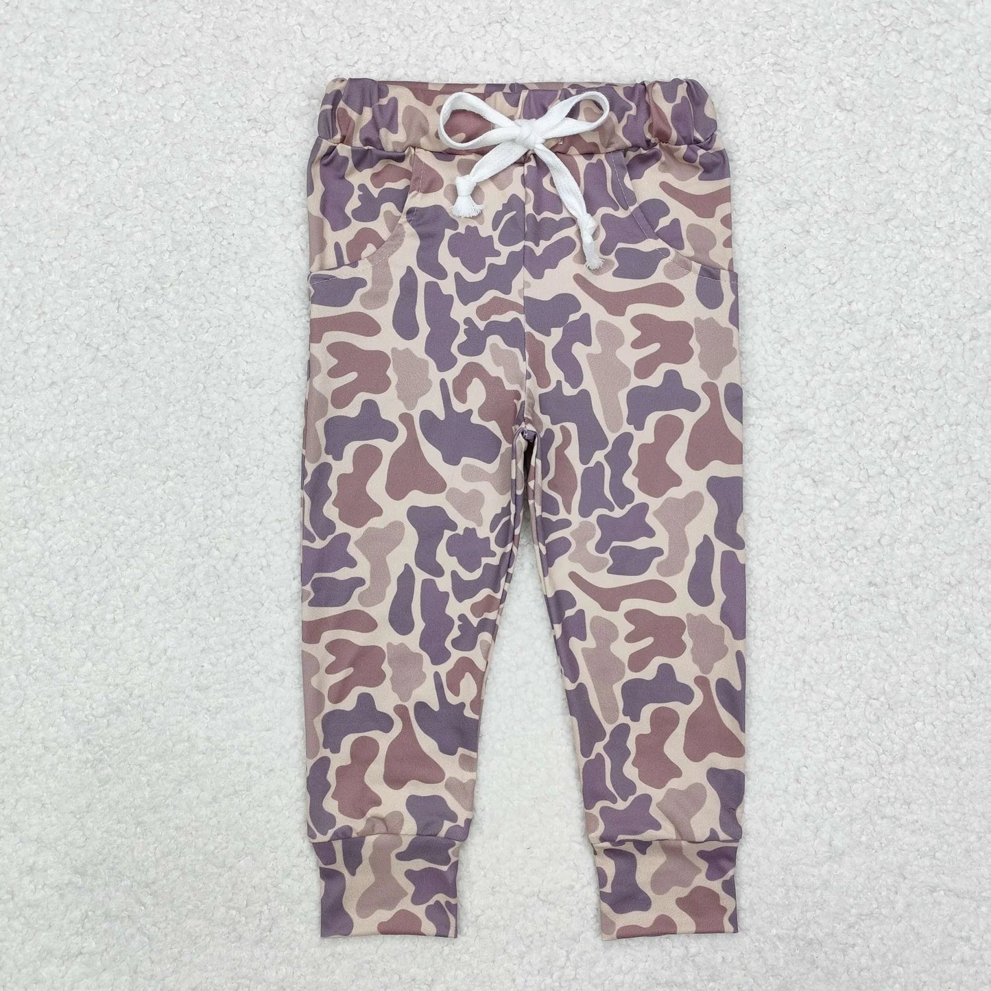 Sibling baby Boys camo Pockets Leggings Pants Bottoms