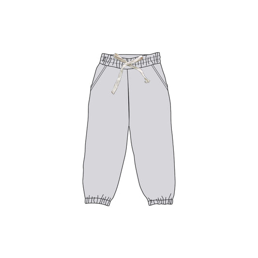 Baby Girls Gray Pockets Legging Yoga Pants Preorder