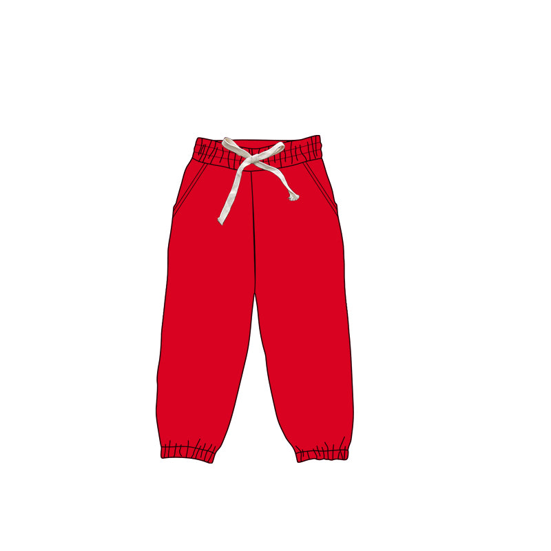 Baby Girls Red Pockets Legging Yoga Pants Preorder