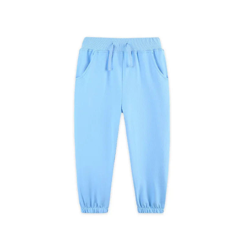 Kids Girls Sibling Solid Color Pocket Pants 4 Colors