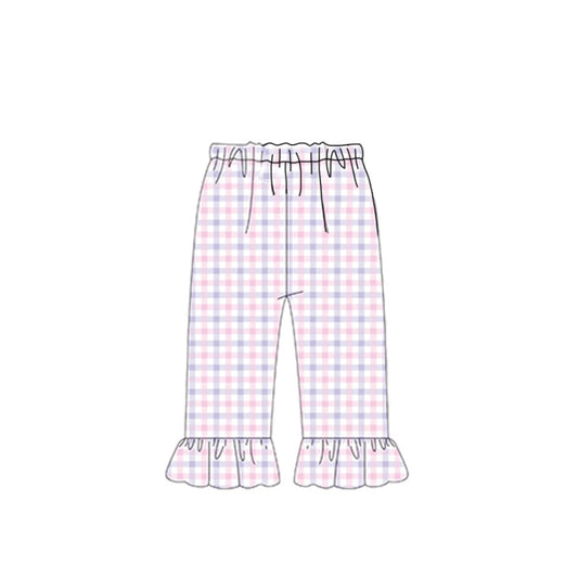 P0990 baby girls gingham pants preorder