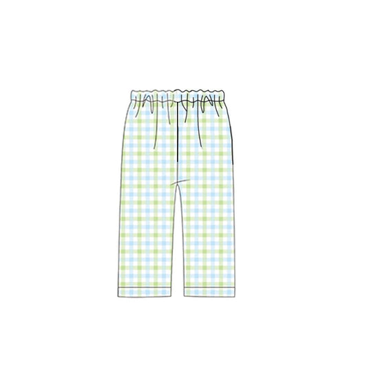 P0991 baby boys gingham pants preorder