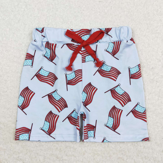 July 4th USA Flag Boys Shorts