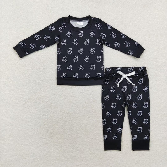 Infant Baby Boys Peace Pants Outfit