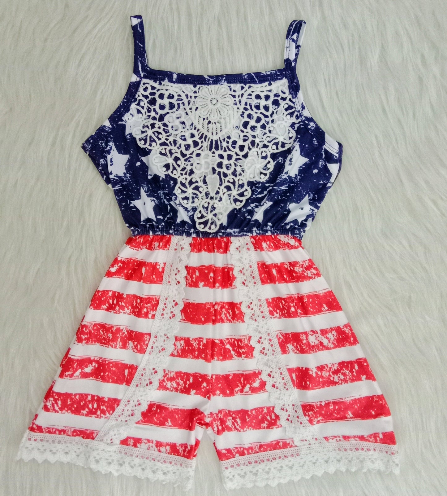 Kids July 4th Jumpsuit Romper