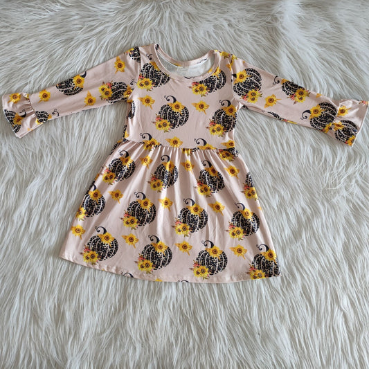 Fall Long Sleeve Pumpkin Dress ON SALE