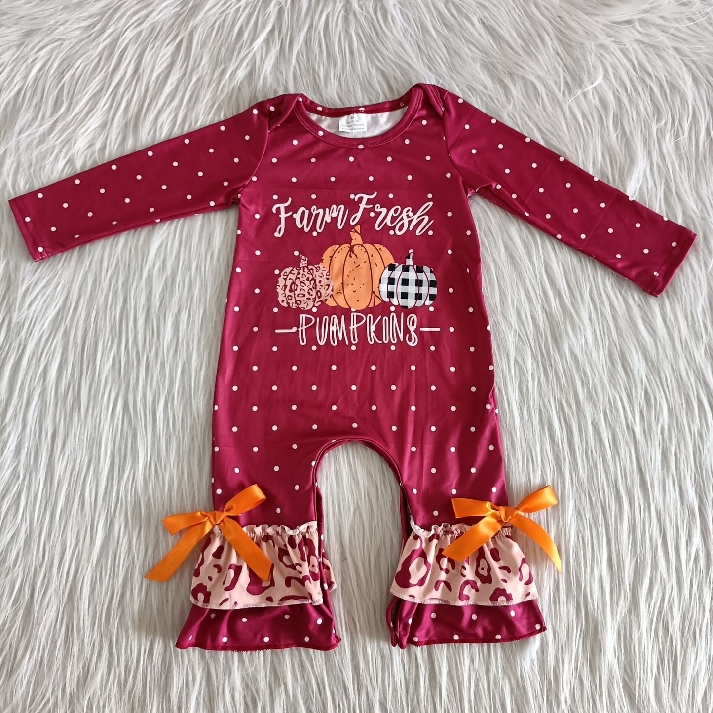 Thanksgiving Pumpkin Romper