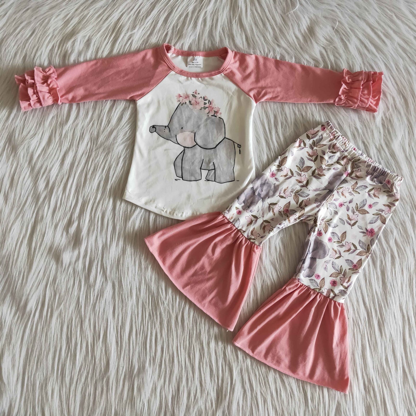 Cute Elephant Pink Set 6 A28-18