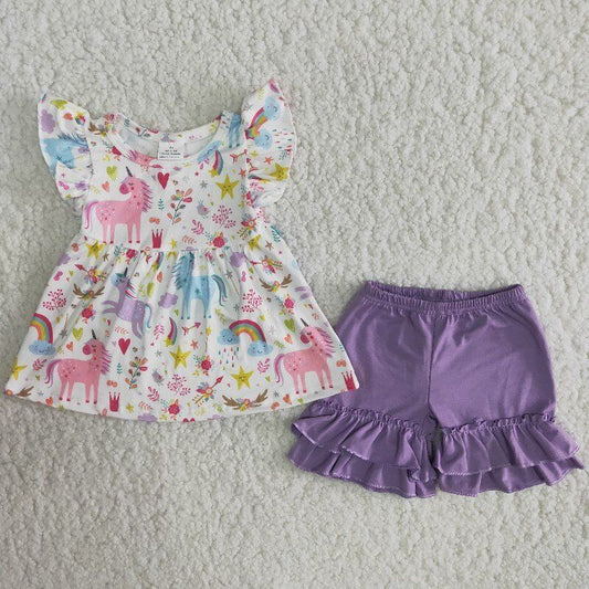 Summer Girls Unicorn Rainbow Set