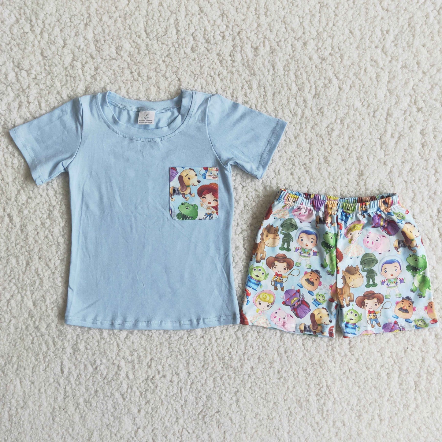 Boys Summer Cartoon Set