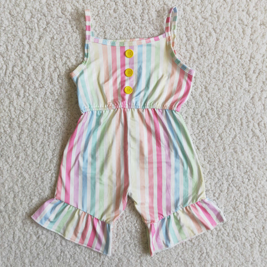 Rainbow Stripe Jumpsuit Romper