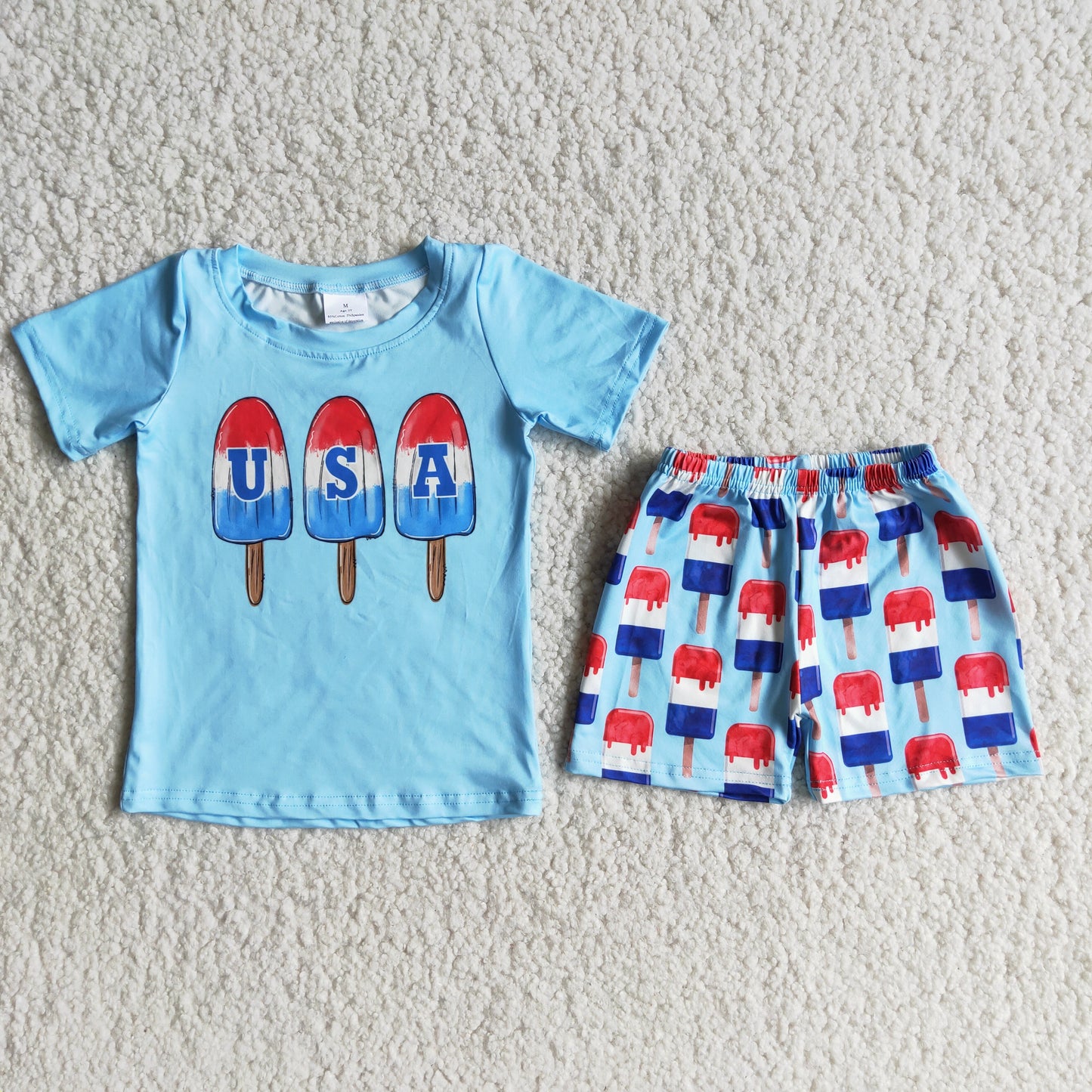 Boys July 4th Popsicle Set