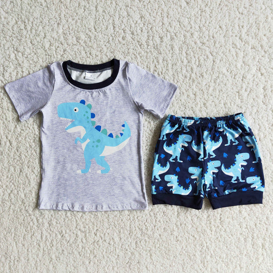 Summer Boys Dinosaur Outfit