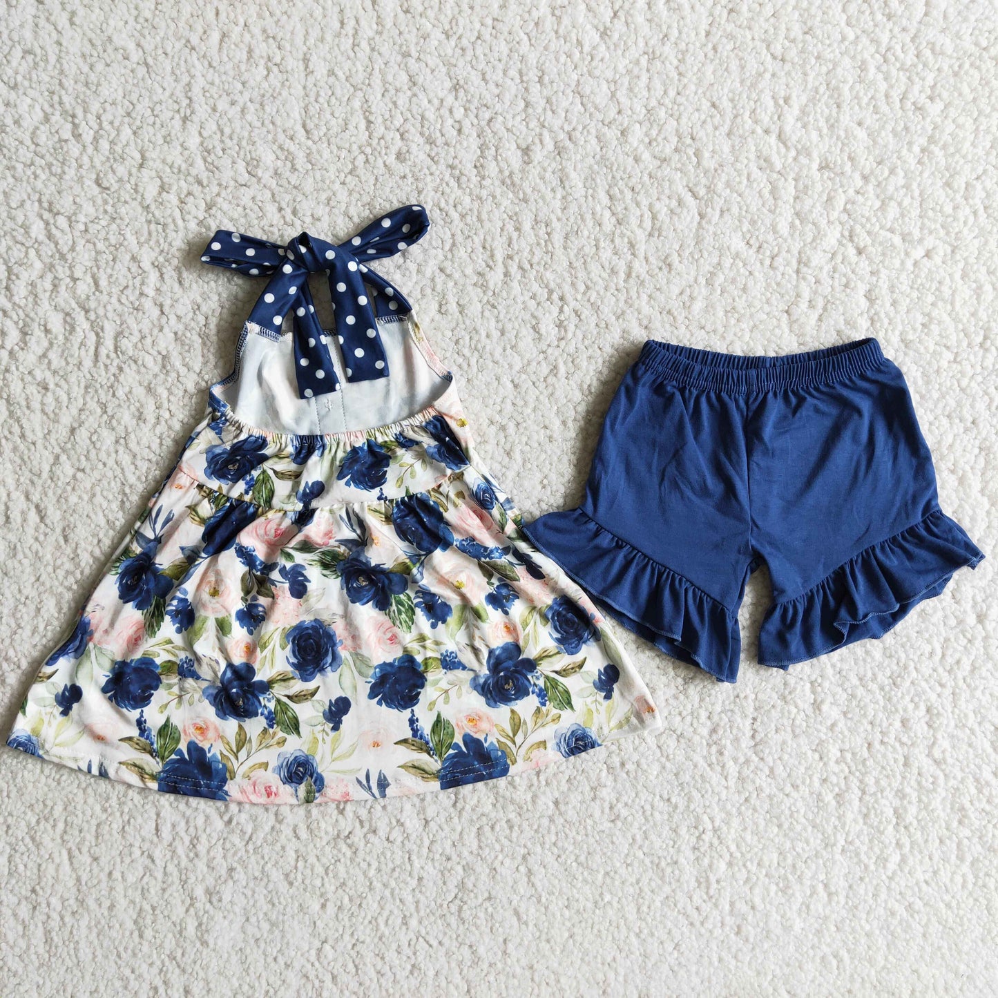 Summer Navy Floral Outfit