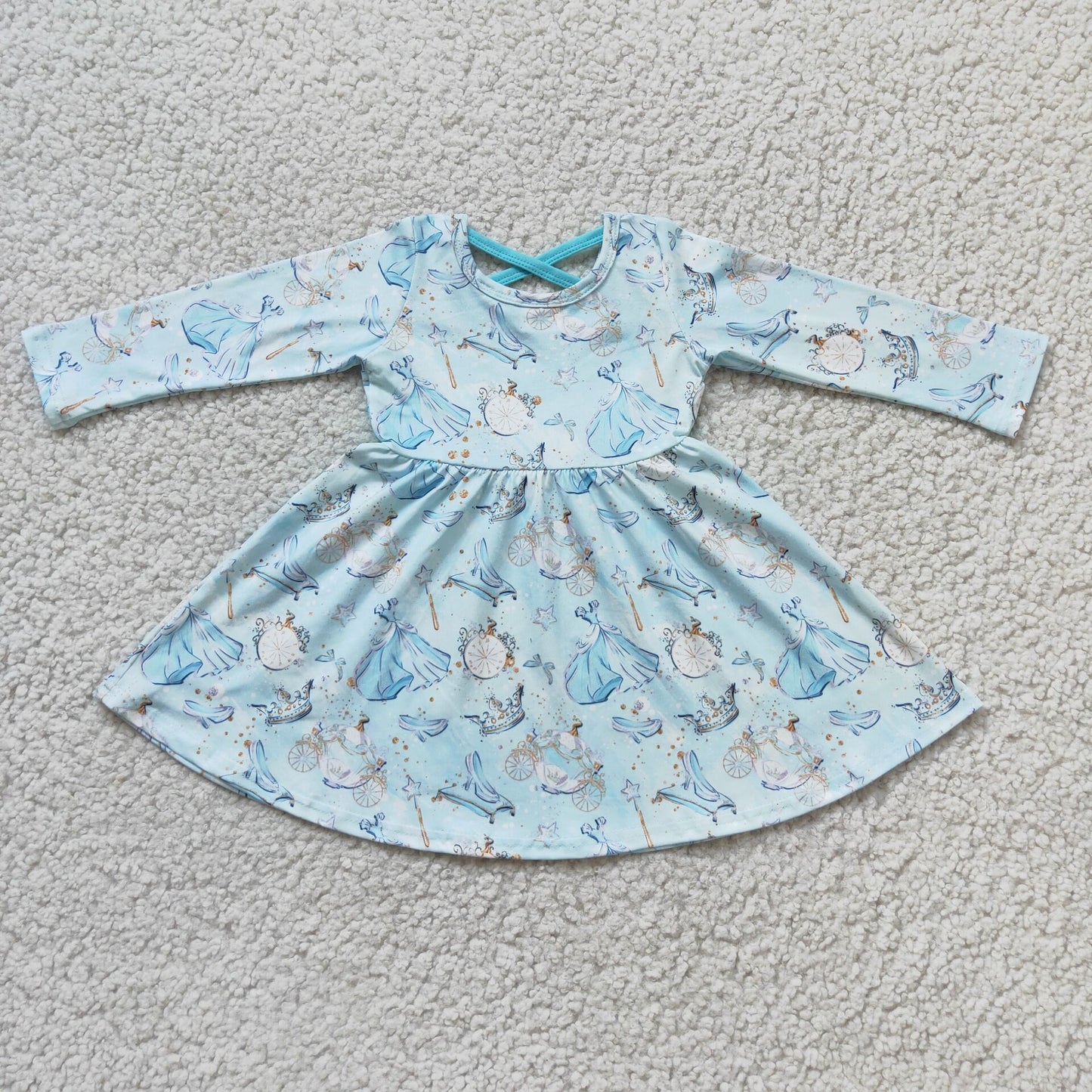 Princess Blue Twirl Dress