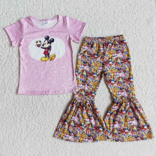 Kids Girls Cartoon Outfit