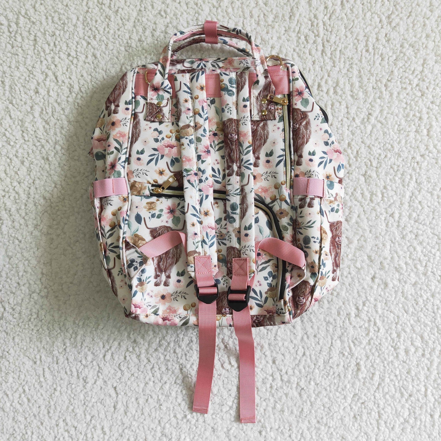 BA0001 Floral Heifer Mommy Bag RTS