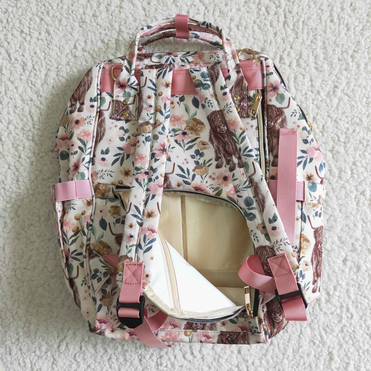 BA0001 Floral Heifer Mommy Bag RTS