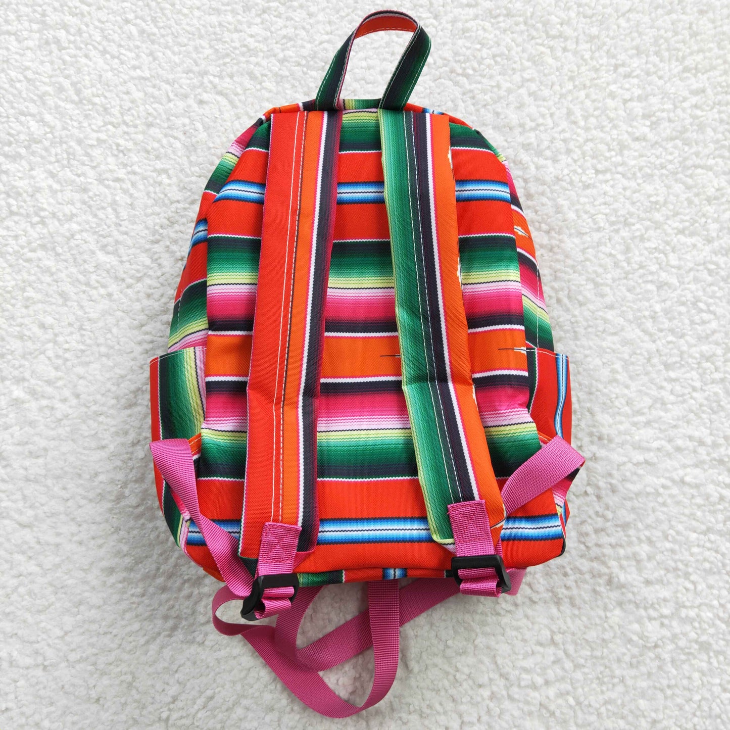 Red Green Pink Sherpe Kids Bag