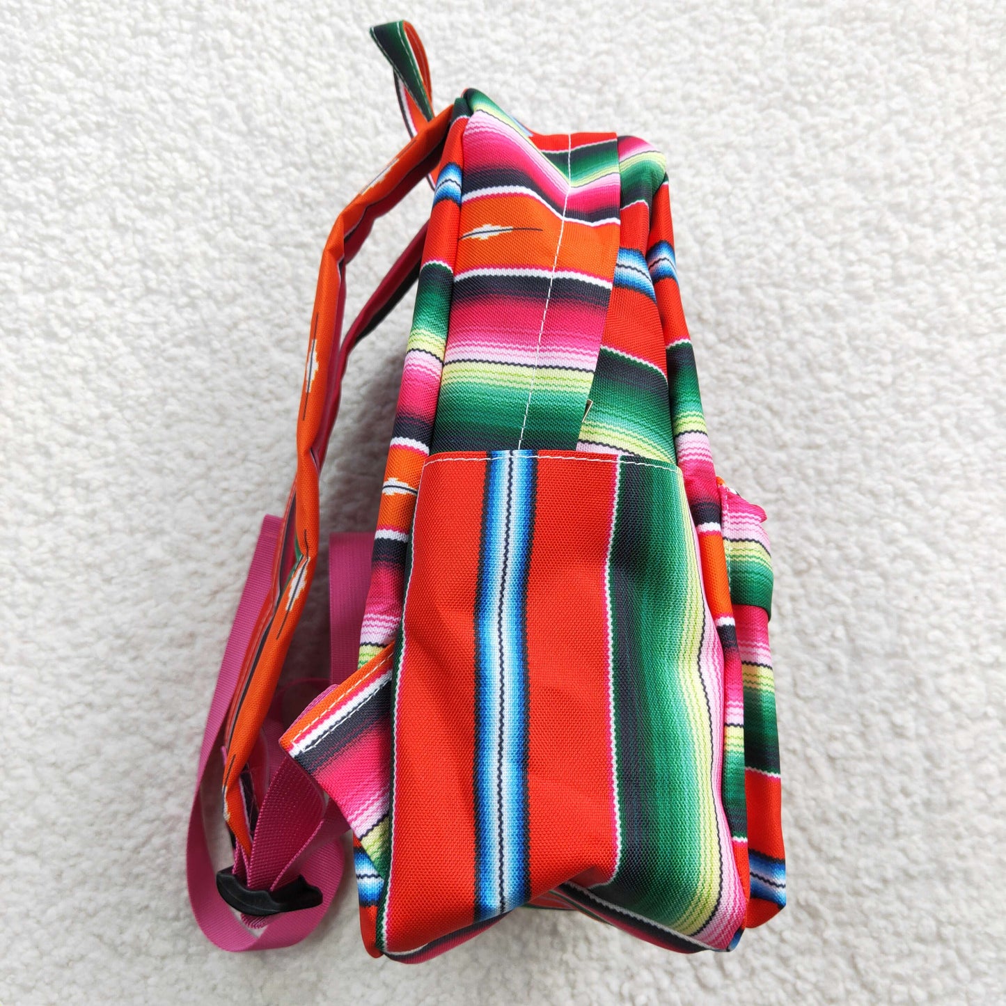 Red Green Pink Sherpe Kids Bag