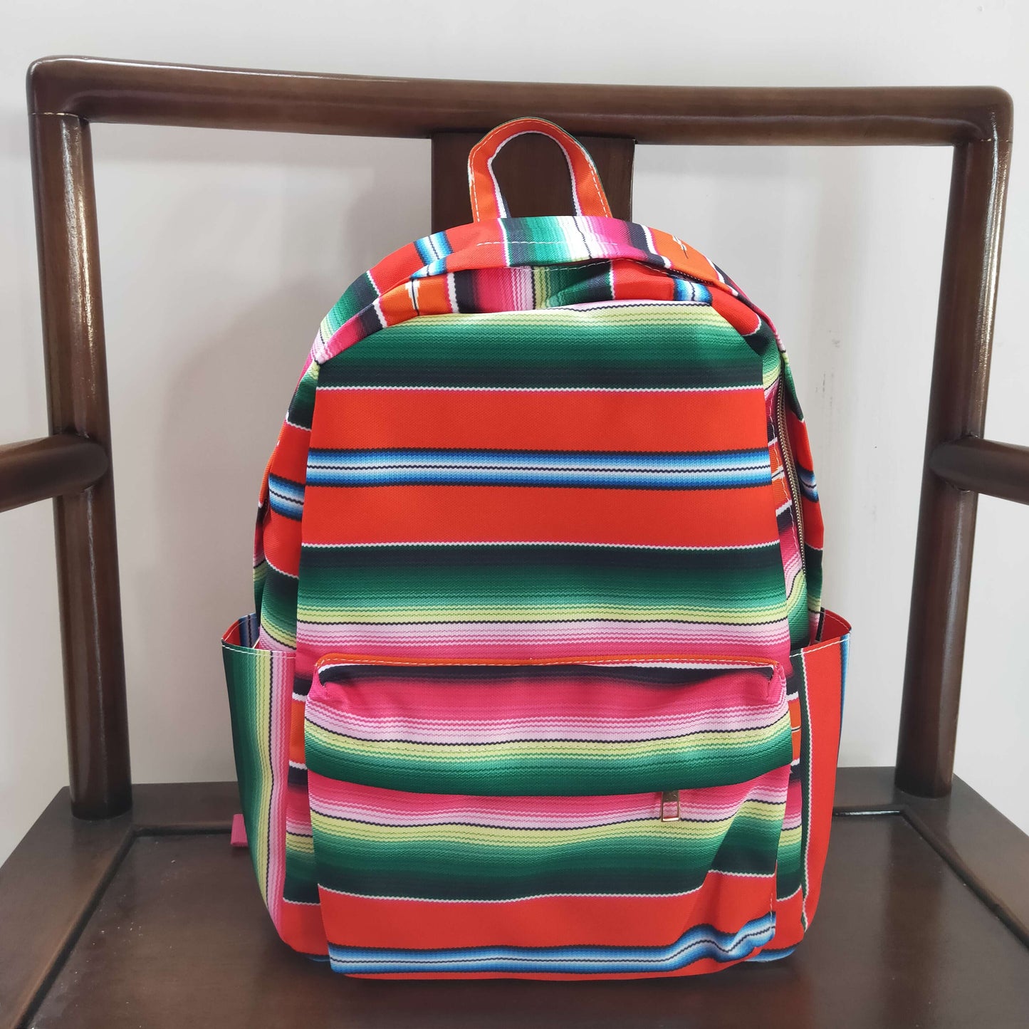 Red Green Pink Sherpe Kids Bag