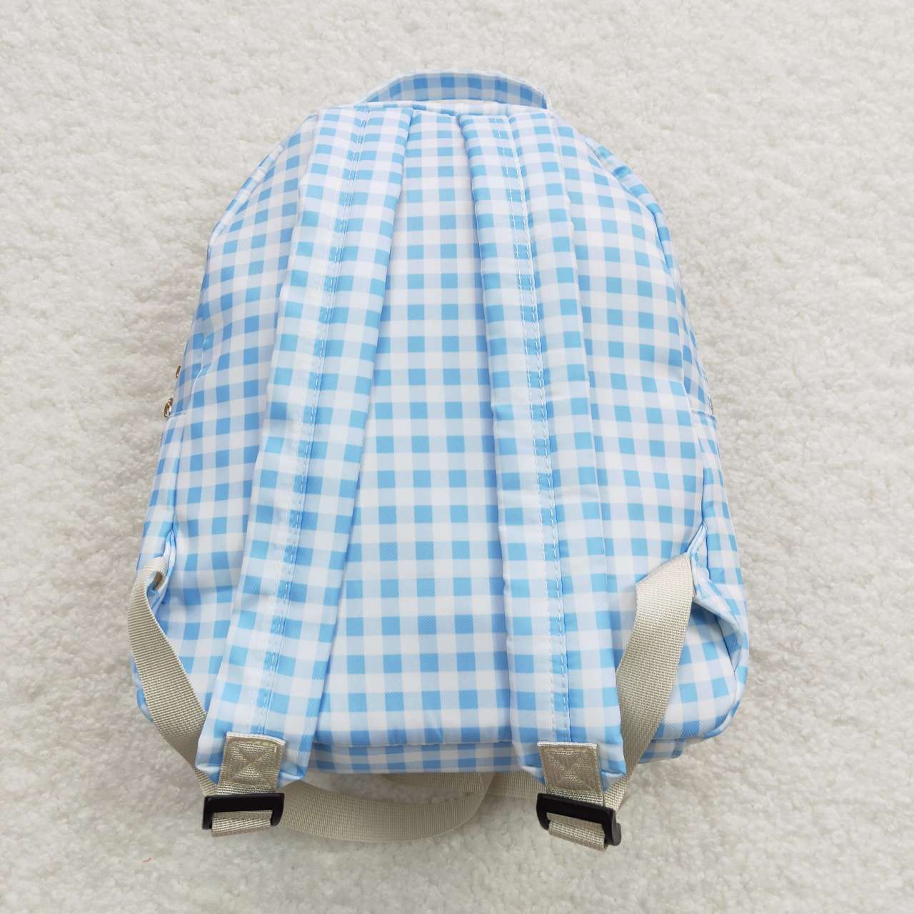 BA0087 Baby Girls Blue Checks Book Bag