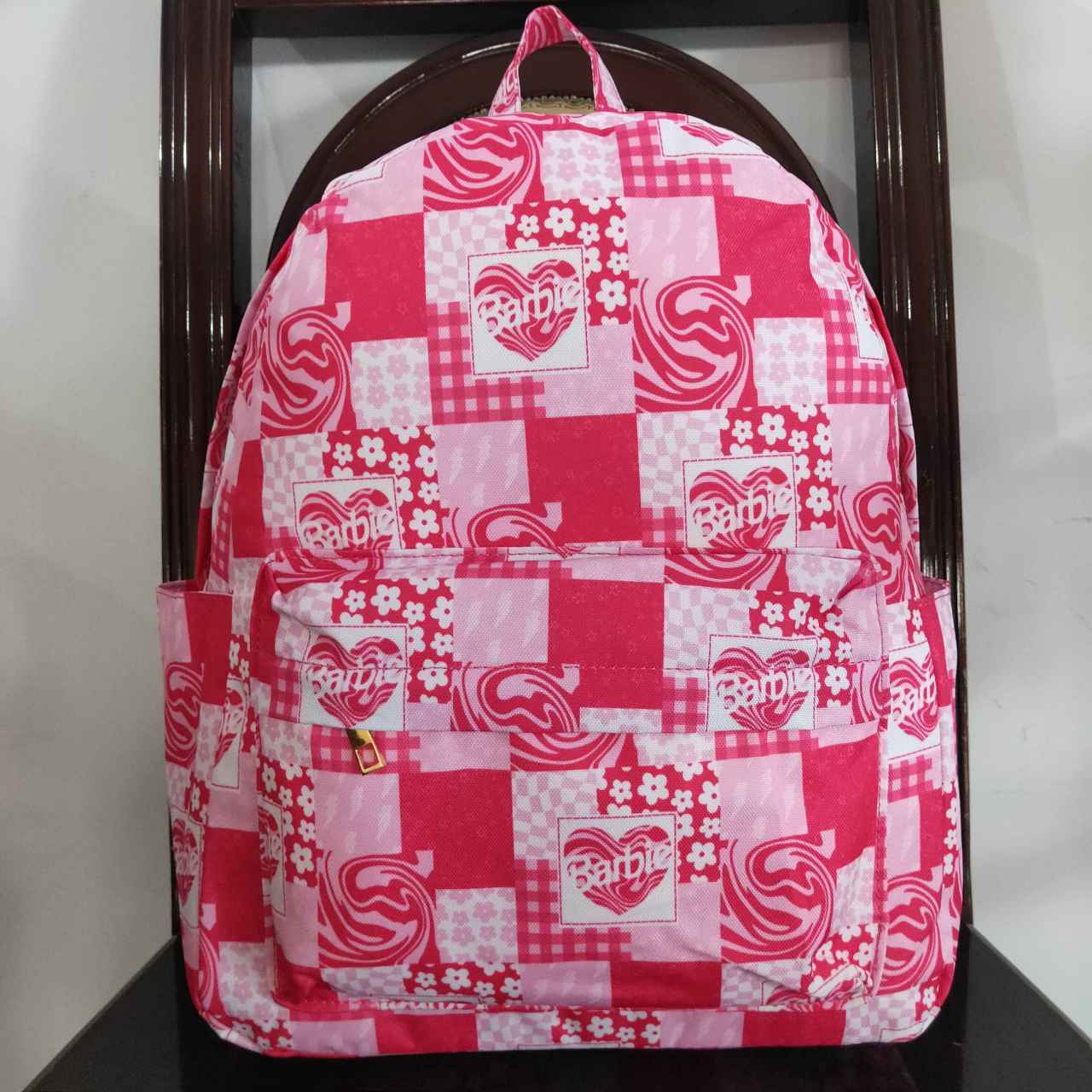 Girls Pink Babe Backpack Bag