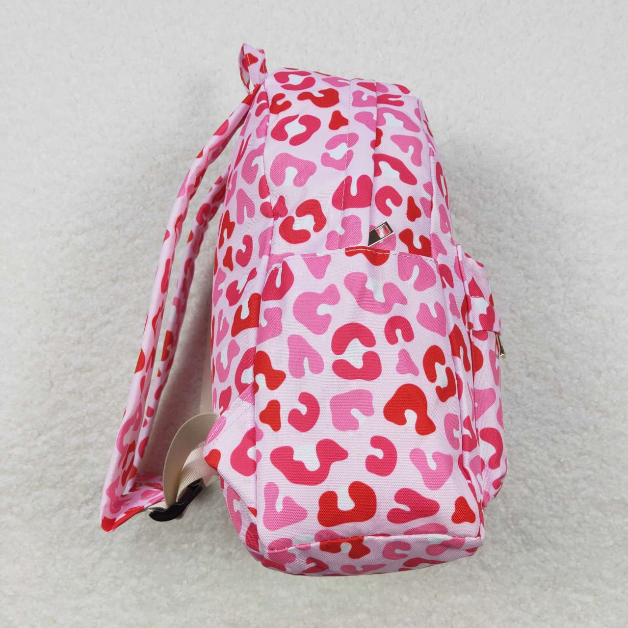 Kids Baby Girls Pretty Pink Leopard  Book Bag Backpack