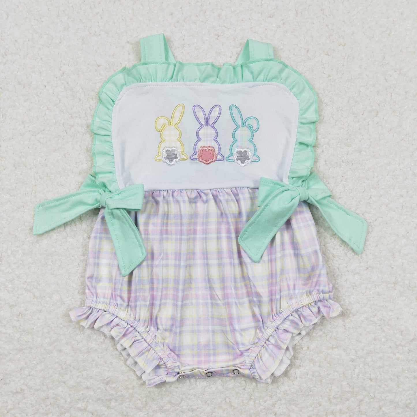 Newborn Baby Girls Easter Bunny Romper