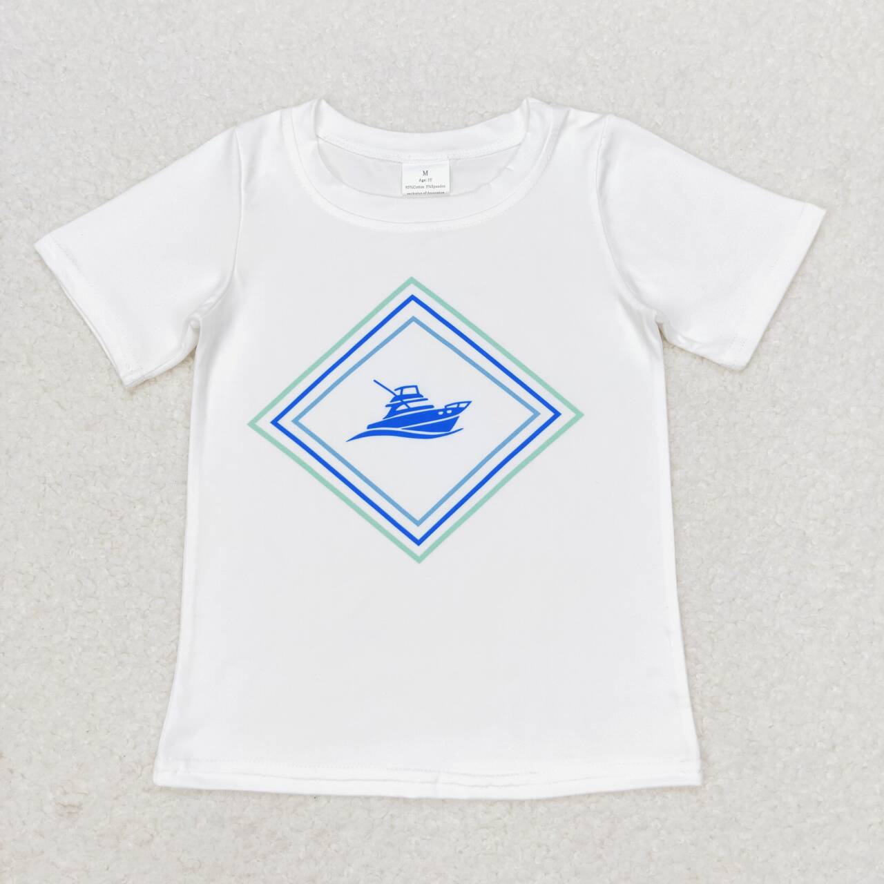 Baby Boys Boat Short Sleeve T-shirt