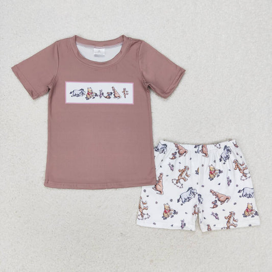 Baby Boys Carton Cute Aniaml Shorts Set