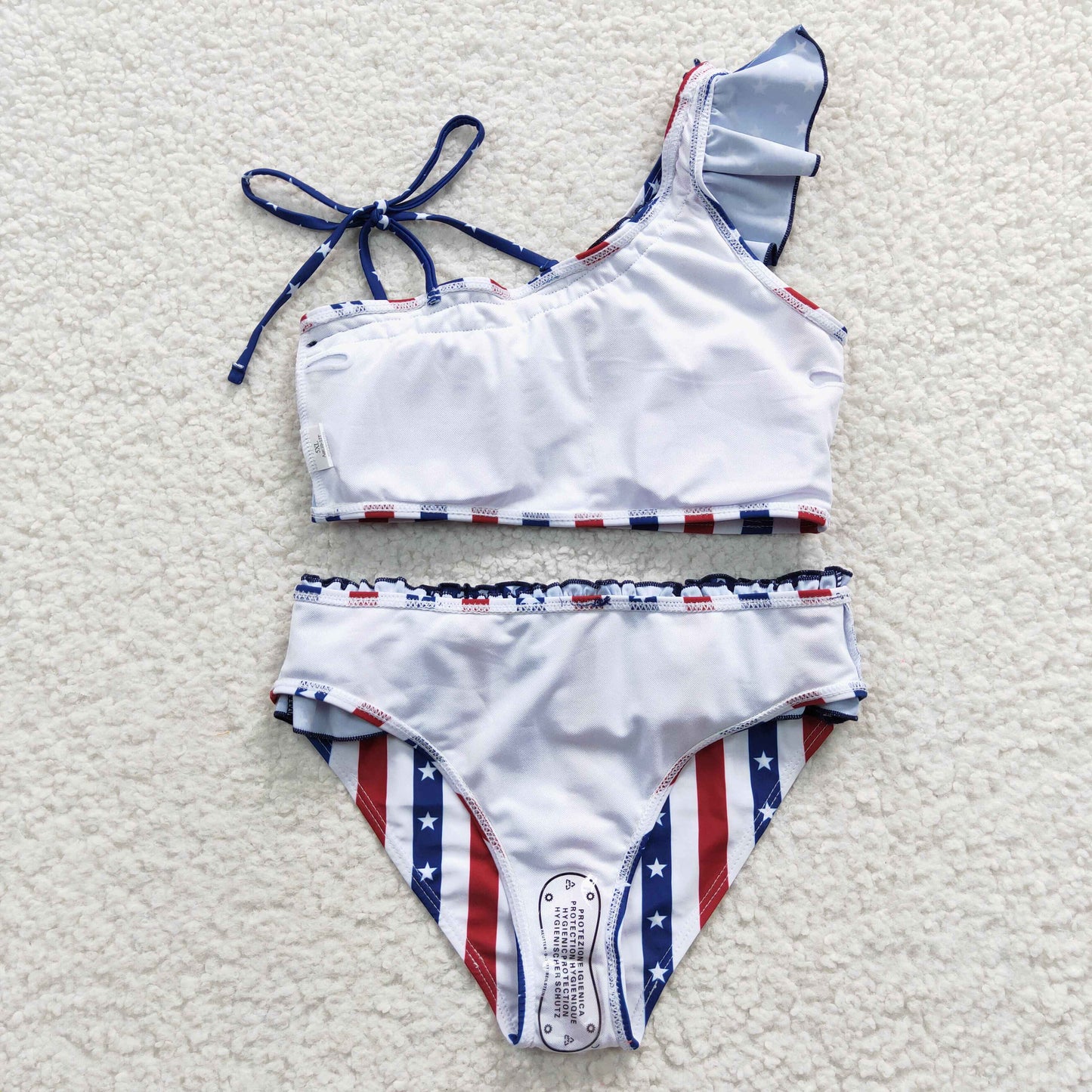 S0042 July 4th Swimsuit Two Piece Set